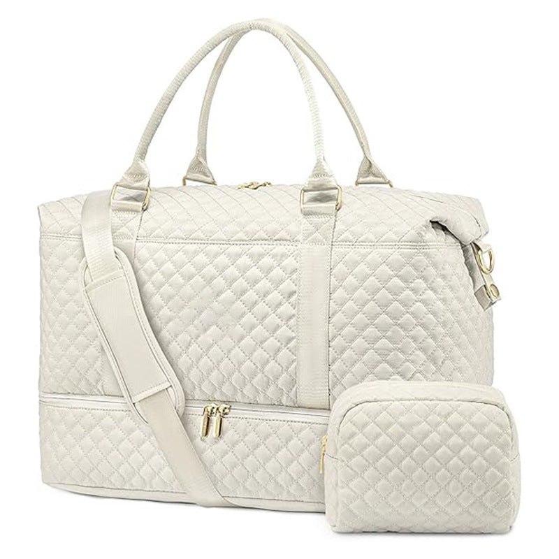 Padded Travel Bag with Removable Cosmetic Pouch Bowlift