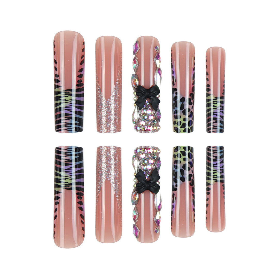 Glamorous Stiletto Press-On Nail Extensions Bowlift