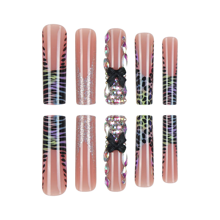 Glamorous Stiletto Press-On Nail Extensions Bowlift