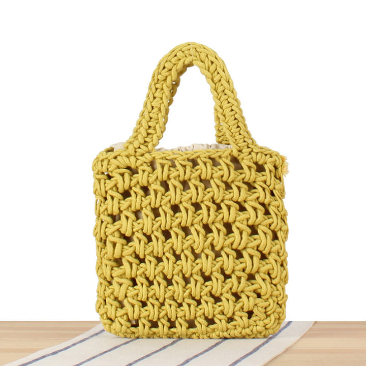 Handbag Made of High-Quality Macrame Bowlift