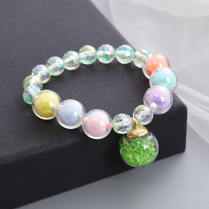 Bracelet Made of Colorful Glass Beads Bowlift