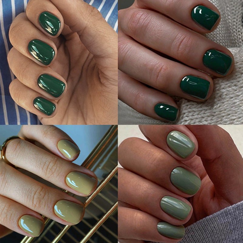 Elegant Press-On Nail Set with Natural Gloss Finish Bowlift