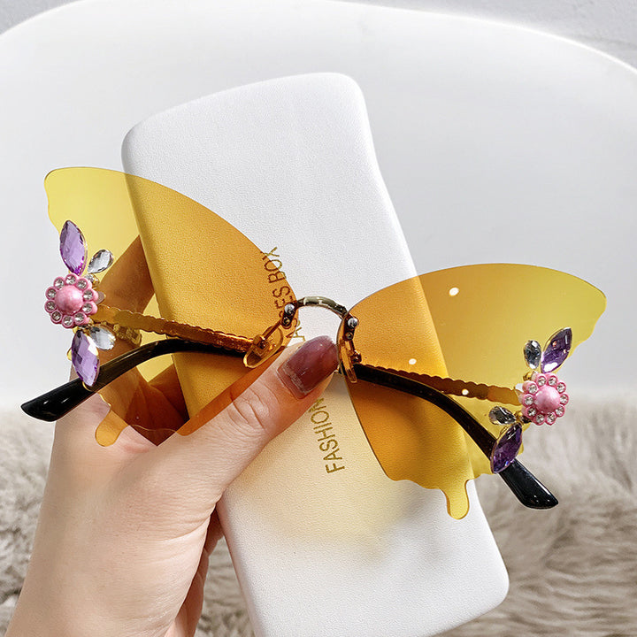 Women creative butterfly sunglasses Bowlift
