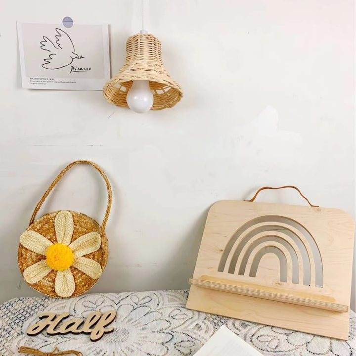 Rattan Hanging Lamp Bowlift
