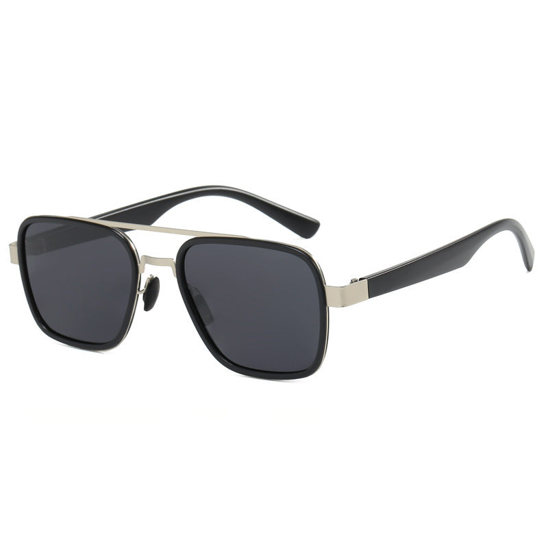 Ladies' fashionable sunglasses with square frame and innovative lenses Bowlift