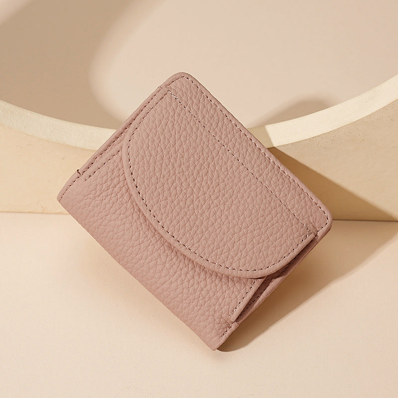 Textured Leather Cardholder Wallet