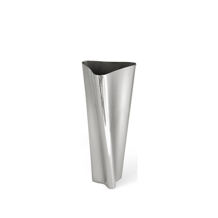 Contemporary Fluid Metal Vase