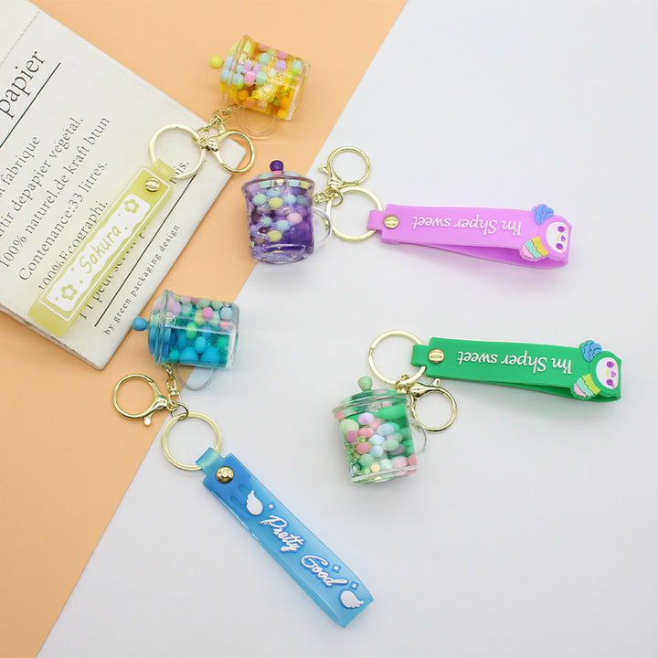 Unisex keychain with cute drinking vessel design Bowlift