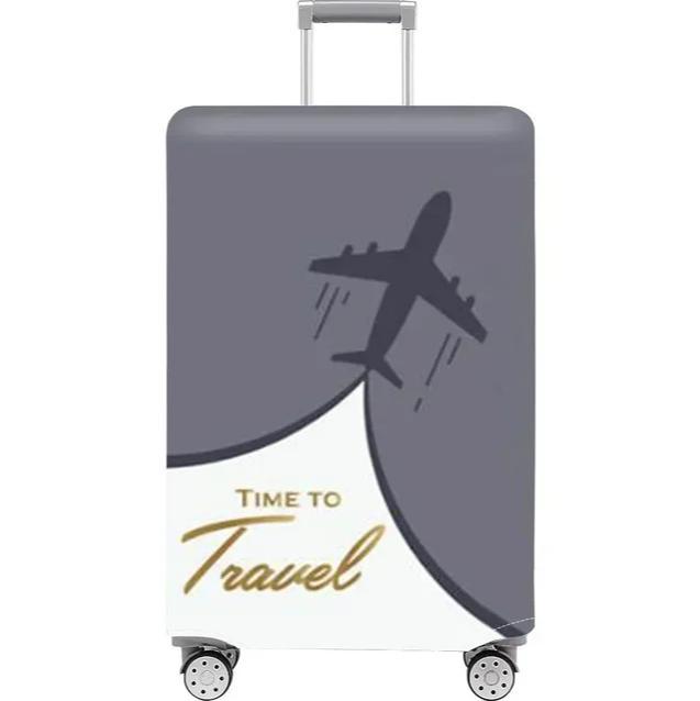 Unisex stretchable suitcase cover with cute alpaca design, elastic protective cover for hard-shell and fabric suitcases Bowlift