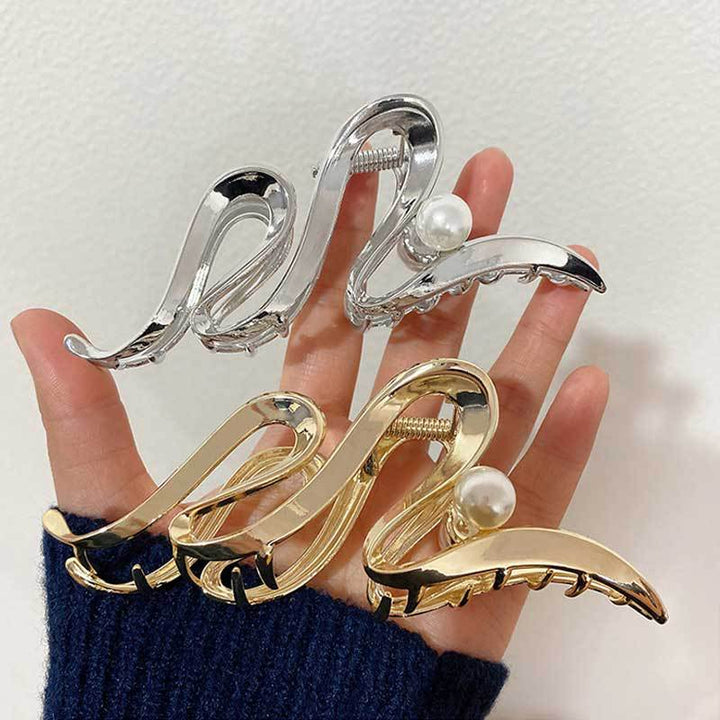 Artistic Metallic Hair Claw Clip Bowlift