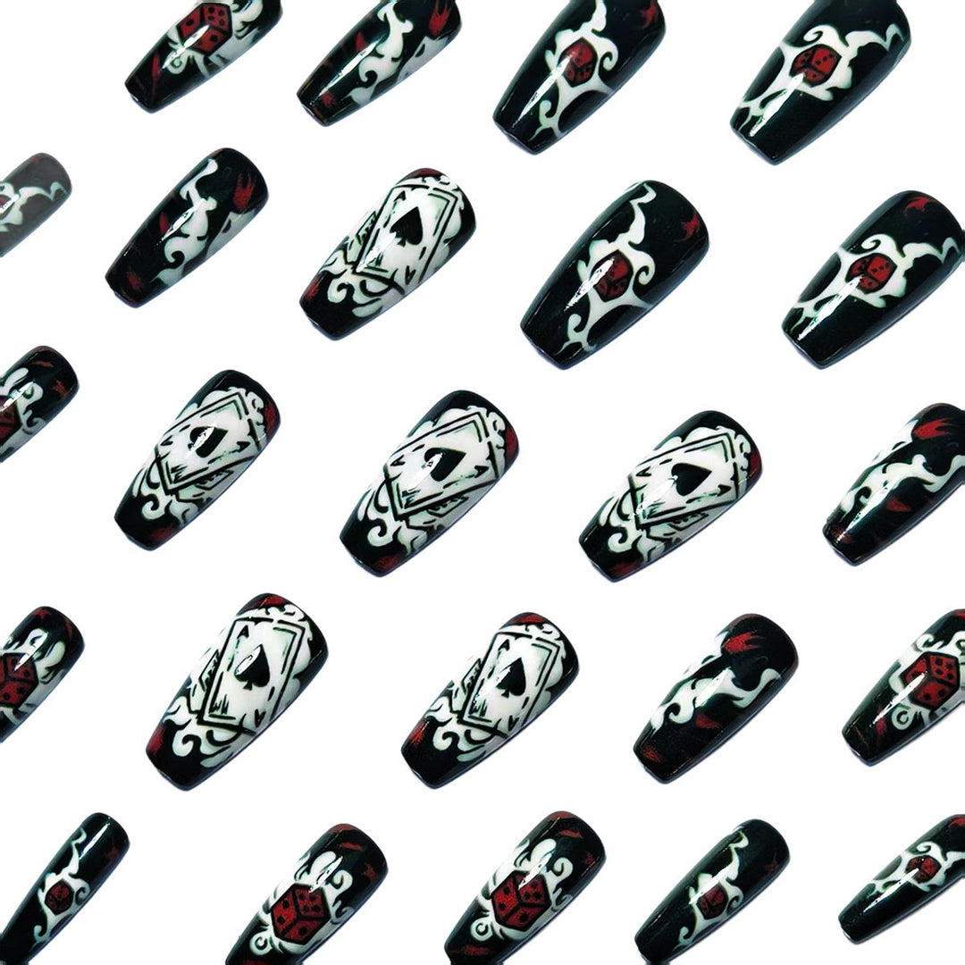 Artistic Playing Card Nail Art Bowlift