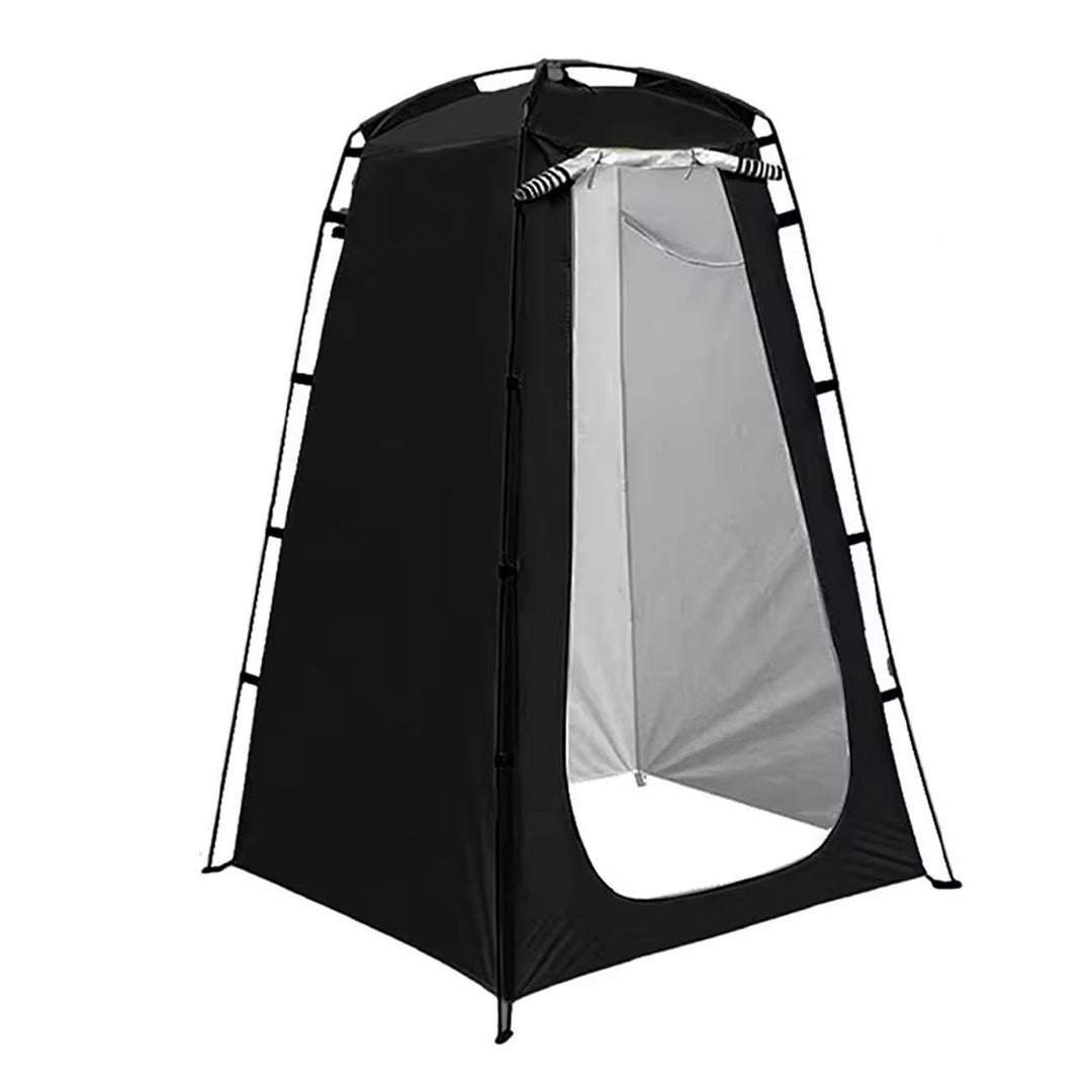 Portable pop-up privacy shower changing tent with zippered door Bowlift