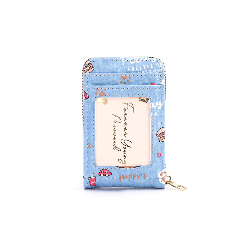 Compact RFID-Blocking Zippered Cardholder