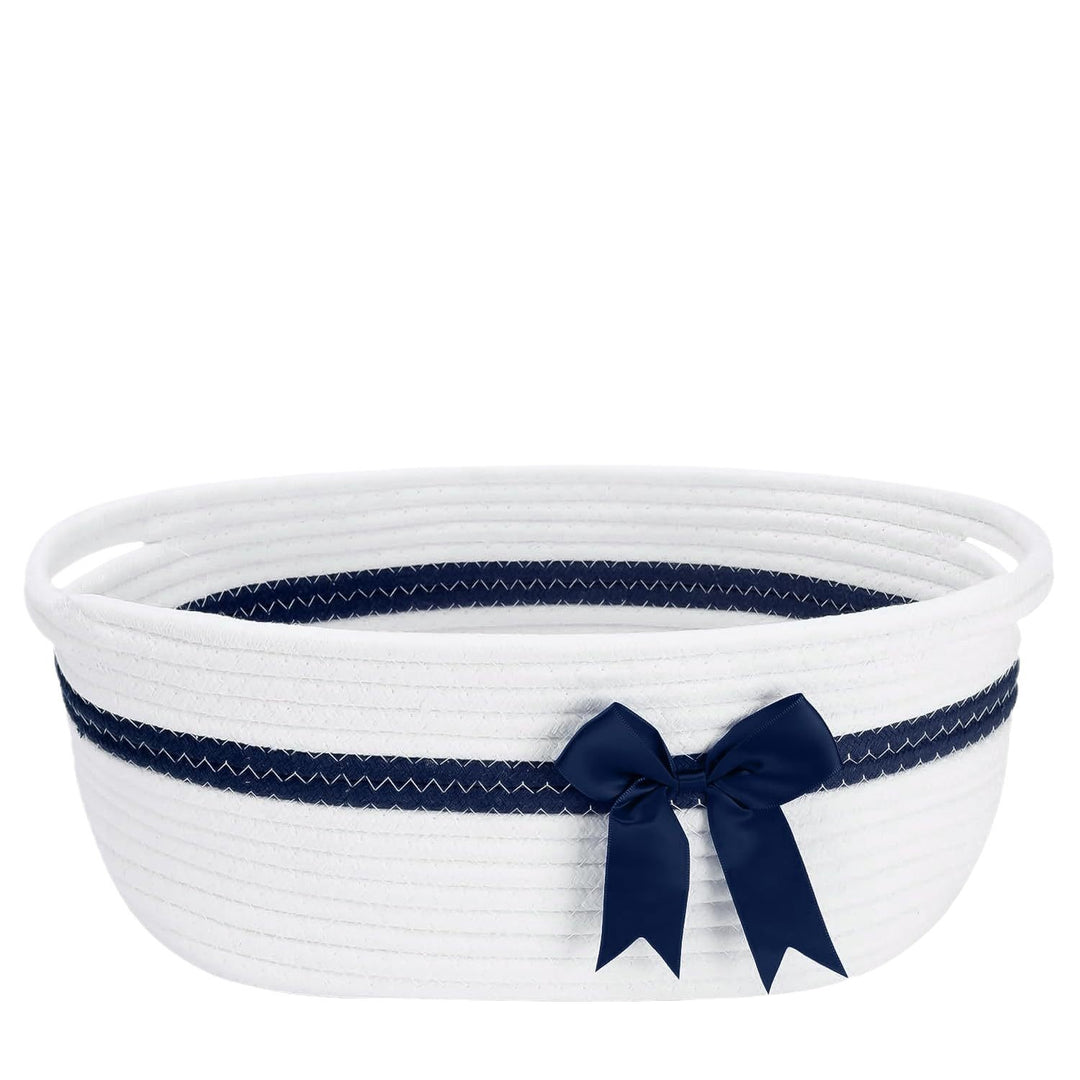 Women's decorative storage basket with bow accent Bowlift