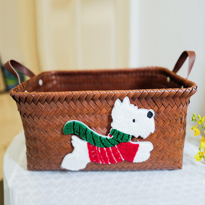 Playful storage basket with animal pattern Bowlift