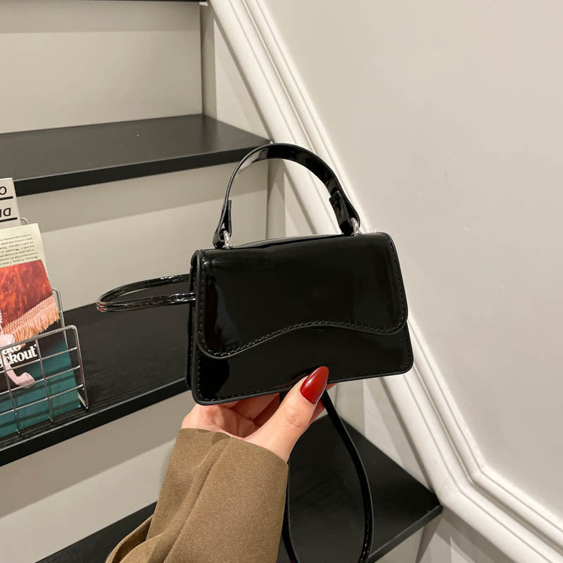 WoStylish Patent Leather Mini Handbag Bowlift