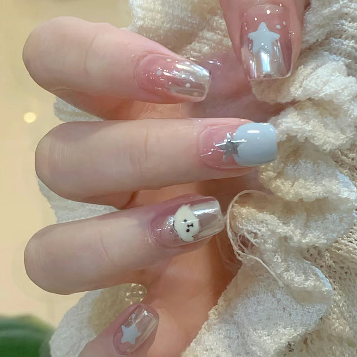 Elegant Sculpted Press-On Nails Bowlift