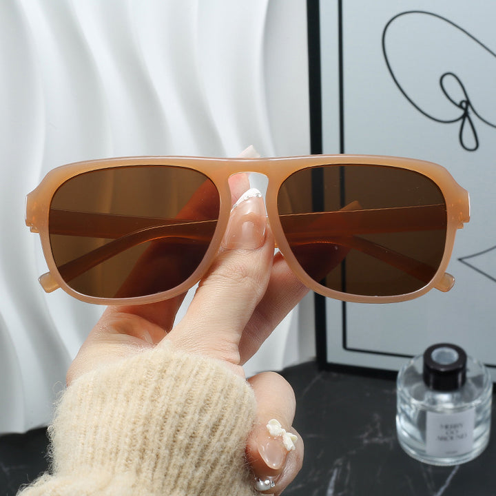 Women's modern rectangular sunglasses with polarized lenses Bowlift