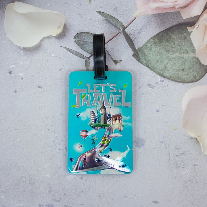 Whimsical Heart Balloon Luggage Tag Bowlift