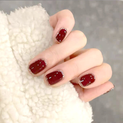Decorative Glittered Nail Art Tips Bowlift