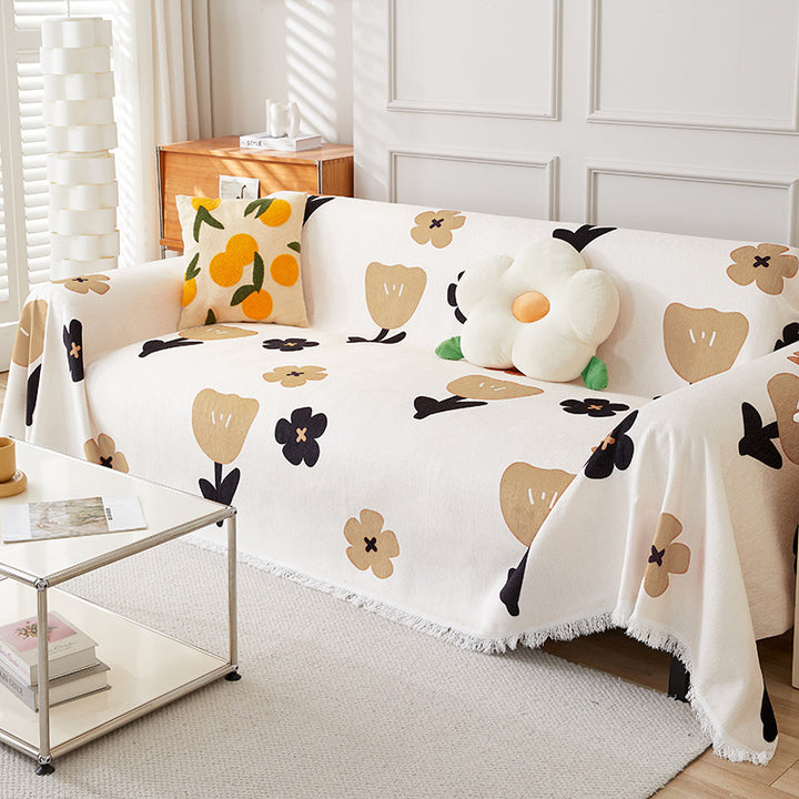 Floral Pattern Throw Blanket