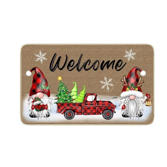 Seasonal Welcome Doormat Bowlift
