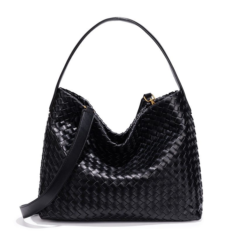 Textured Woven Hobo Bag Bowlift