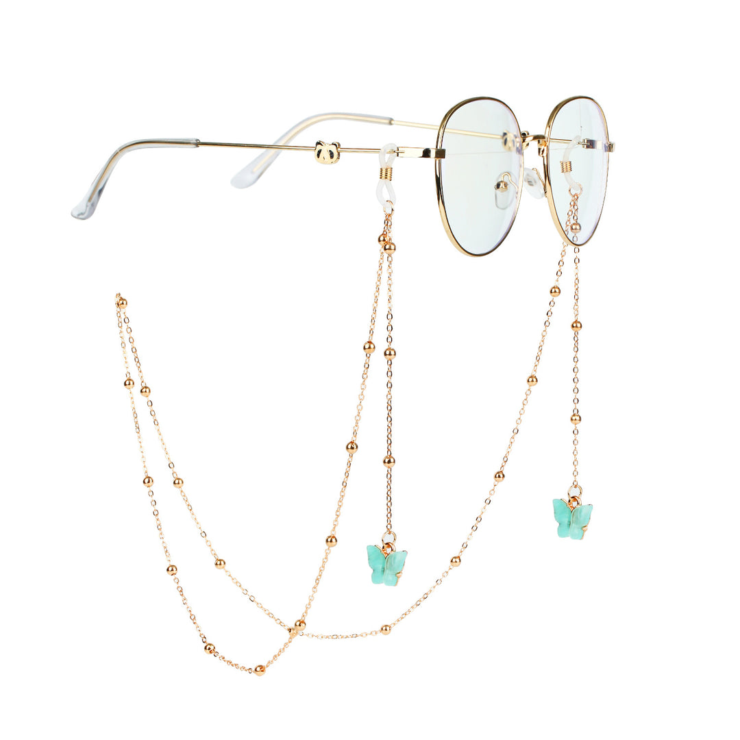 Fashionable sunglasses chains with butterfly pendants Bowlift