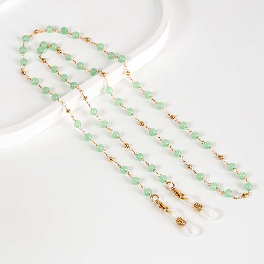 Beaded Eyewear Retainer Chain Bowlift