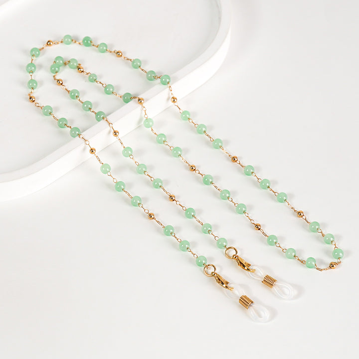 Beaded Eyewear Retainer Chain Bowlift