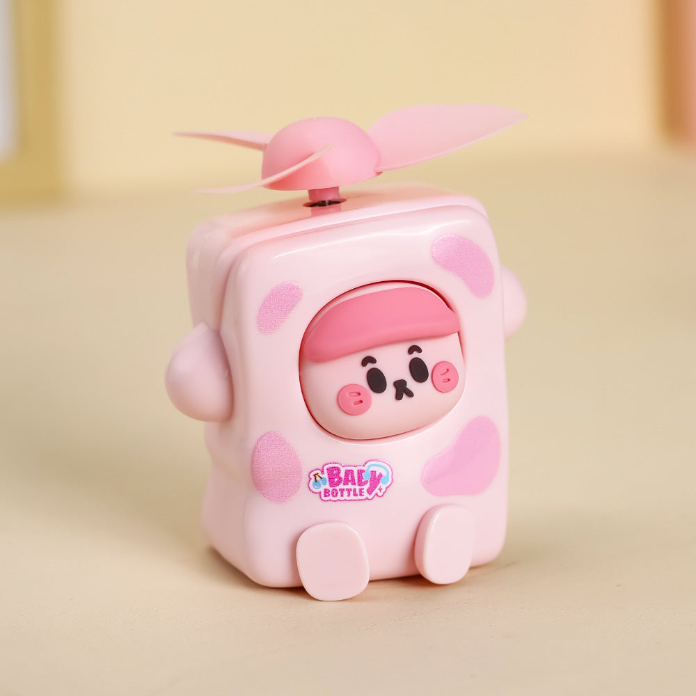 Women's portable mini fan in interactive animal design Bowlift