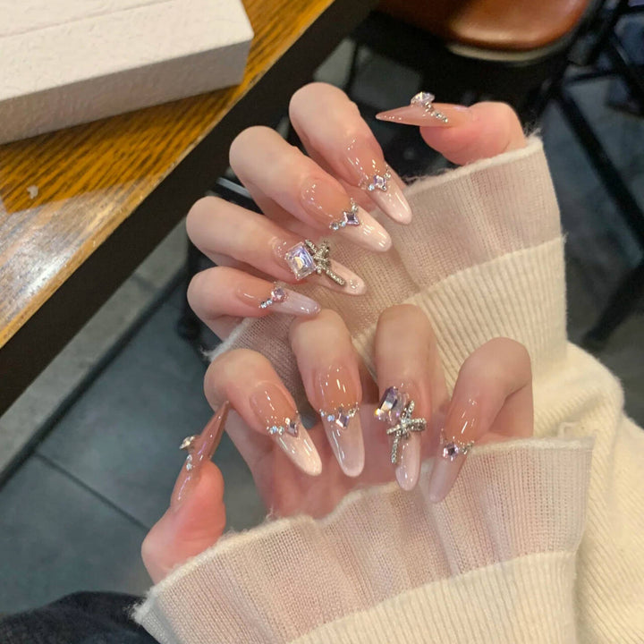 Decorative Press-On Nail Design Set Bowlift