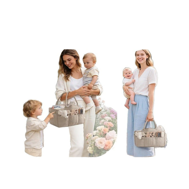 Diaper bag with multifunctional organizer Bowlift
