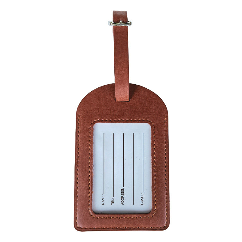 Stylish Leather Luggage Tag Bowlift