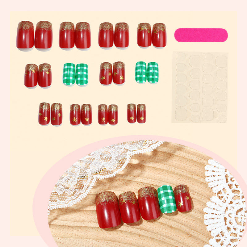 Festive Nail Art Press-On Set Bowlift