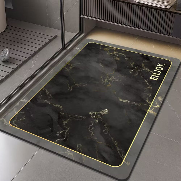 Stylish Marble Pattern Bath Mat