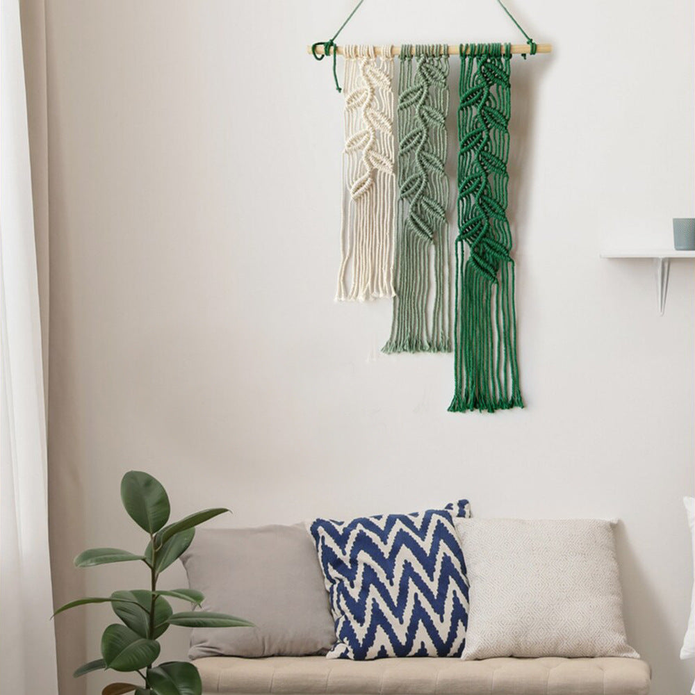 Leaf Pattern Macrame Wall Hanging Bowlift