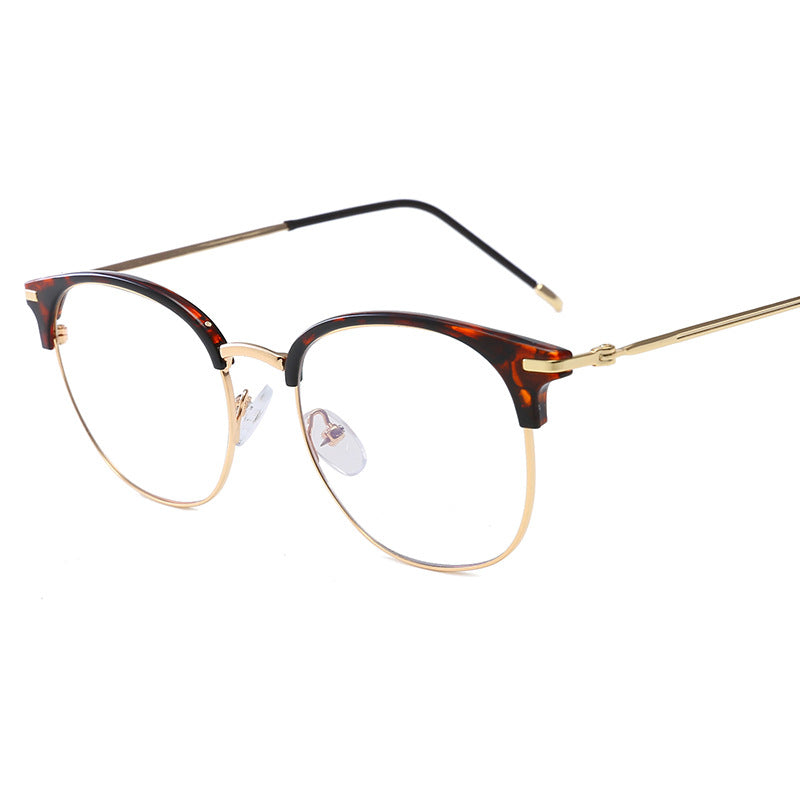 Women's fashionable cat-eye glasses with delicate metal frame Bowlift