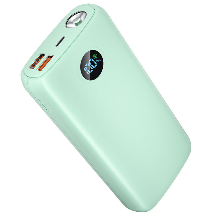 Power bank with integrated LED flashlight and digital display Bowlift