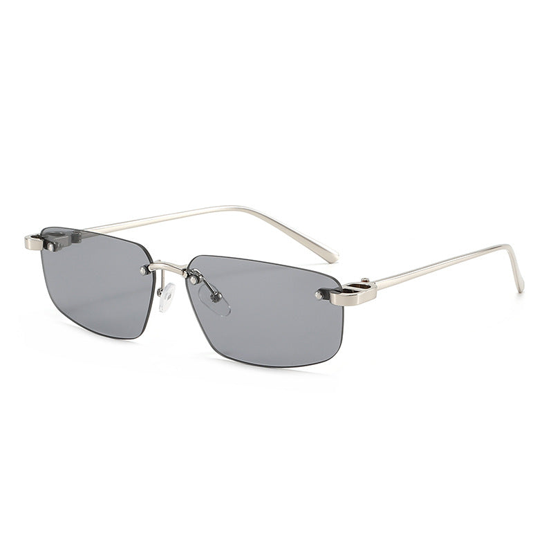 Ladies fashionable rectangular sunglasses with minimalist frame Bowlift