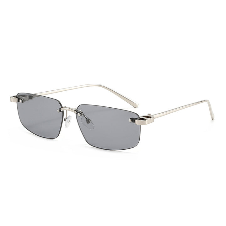 Ladies fashionable rectangular sunglasses with minimalist frame Bowlift