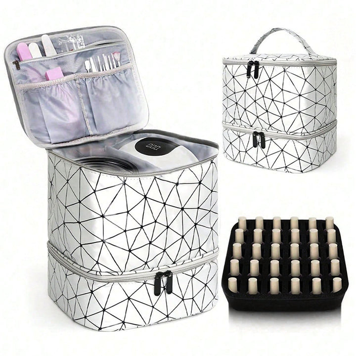 Cosmetic storage bag with two compartments Bowlift
