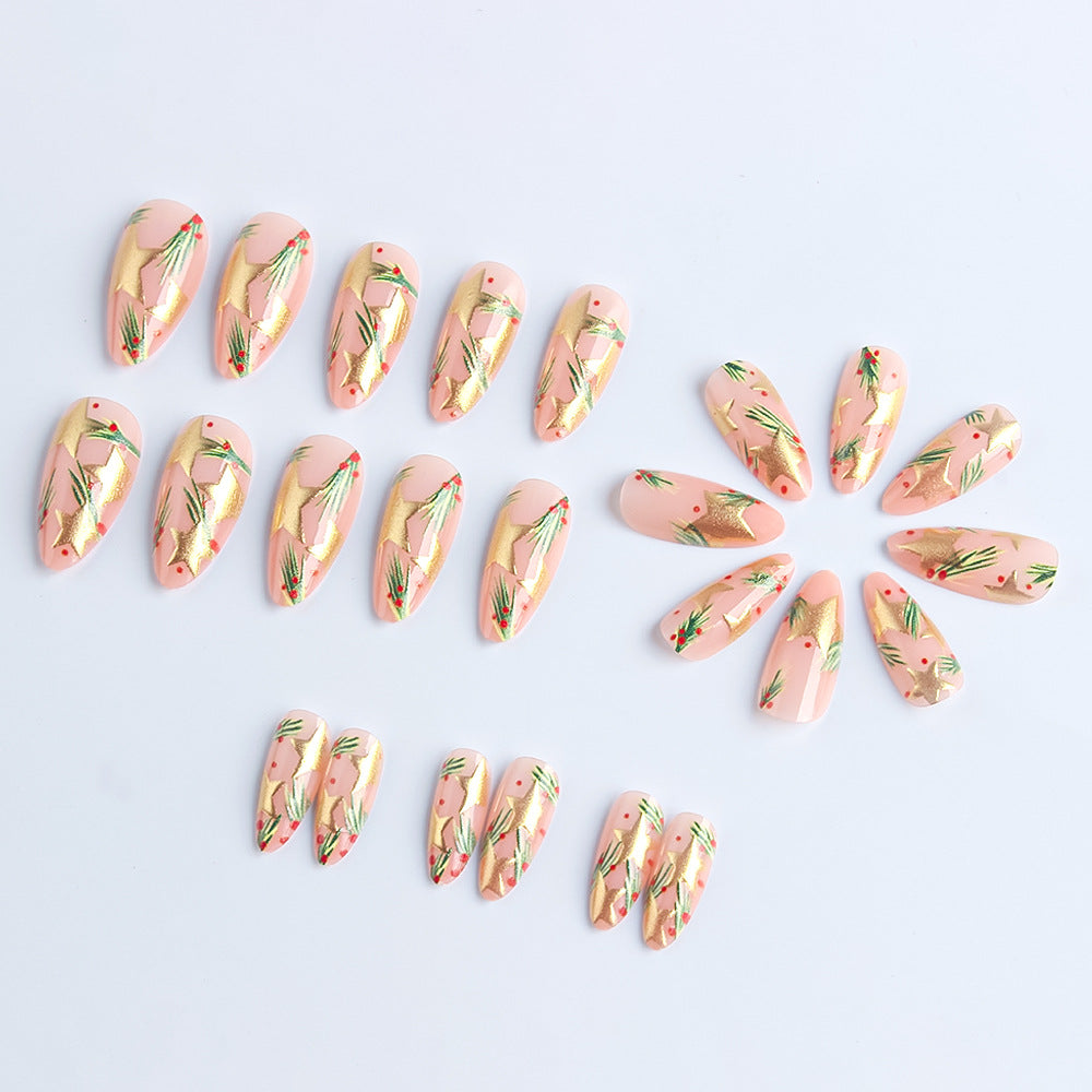 Festive Holiday-Themed Nail Art Design Bowlift