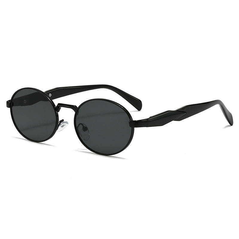 Retro Oval Frame Sunglasses