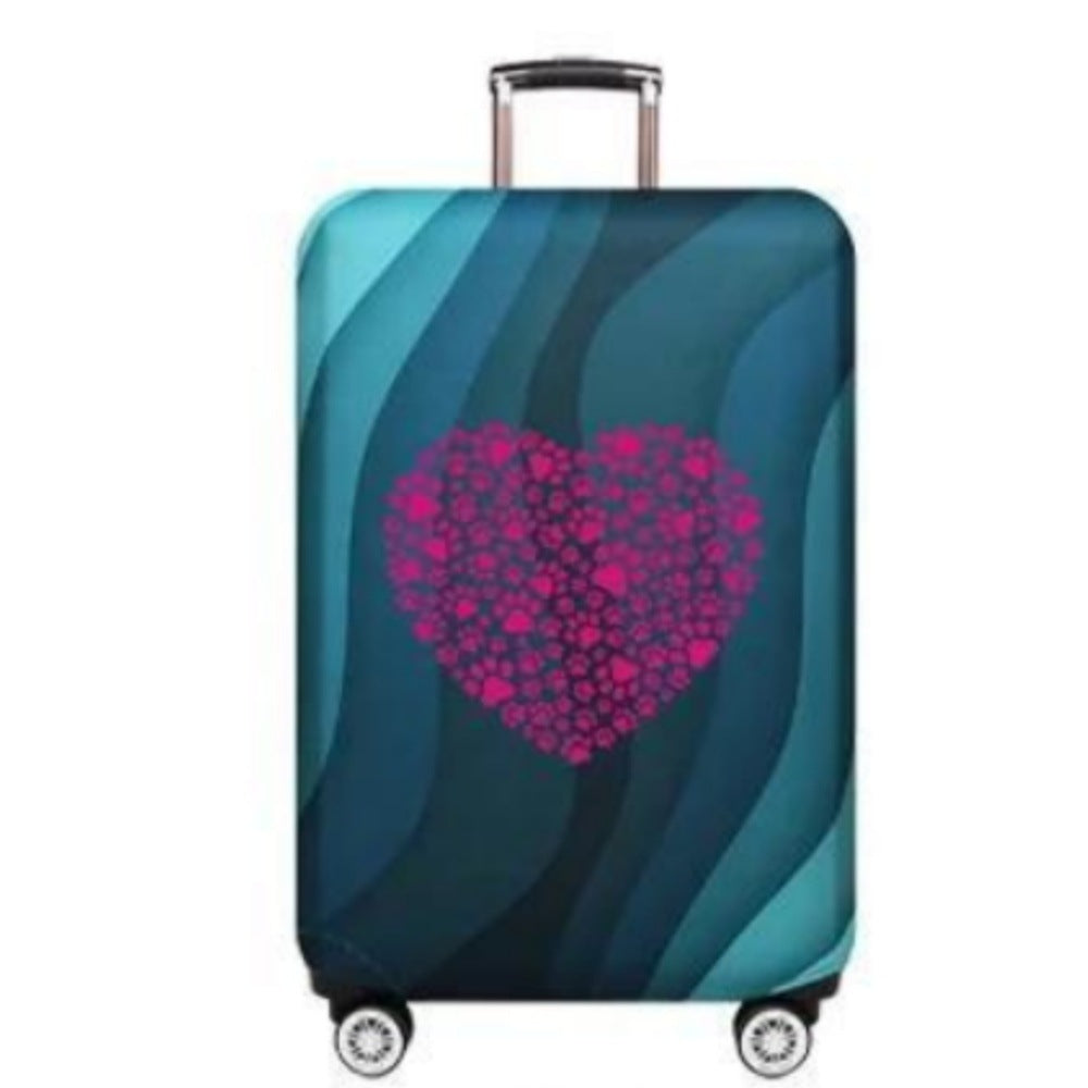 Women's hard-shell suitcase with playful paw print pattern Bowlift