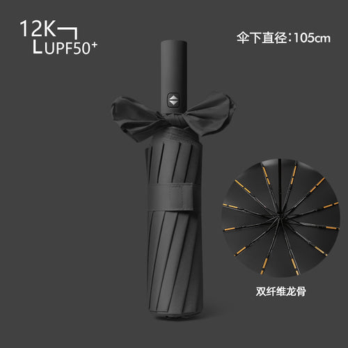 Women's compact and wind-resistant umbrella with UV protection technology Bowlift