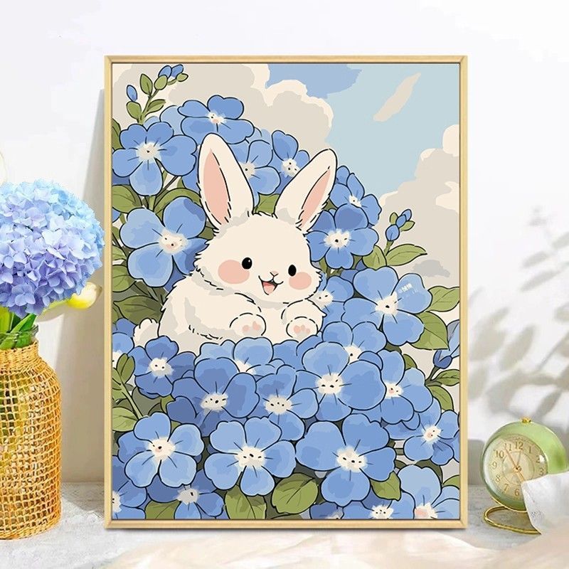 Playful Bunny Themed Wall Art Bowlift