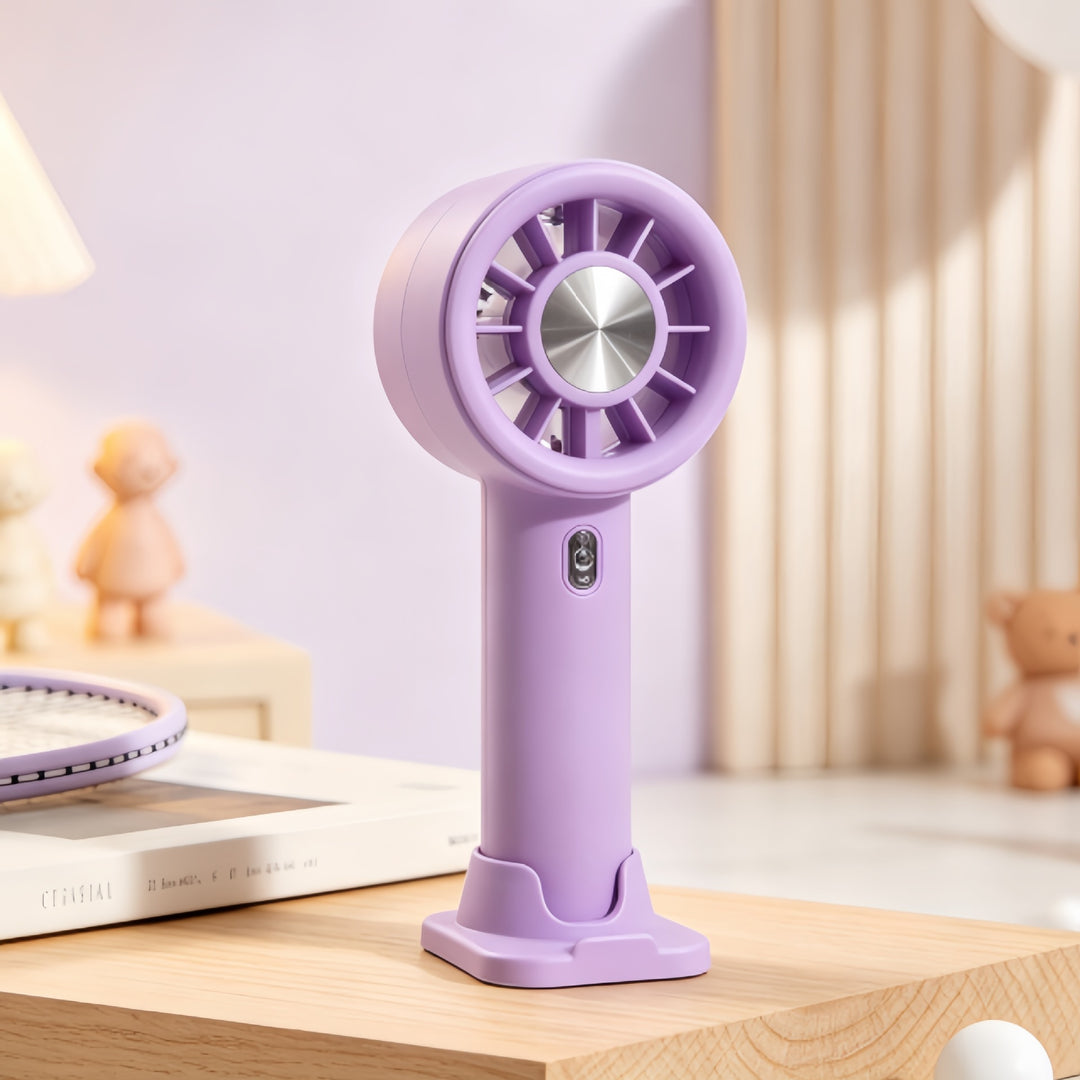 Women's Portable Handheld Fan with Multifunctional Charging Port Bowlift