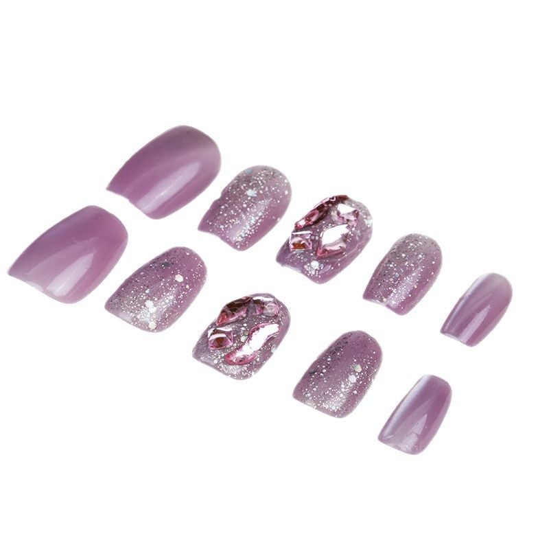 Decorative Glitter Press-On Nail Tips Bowlift