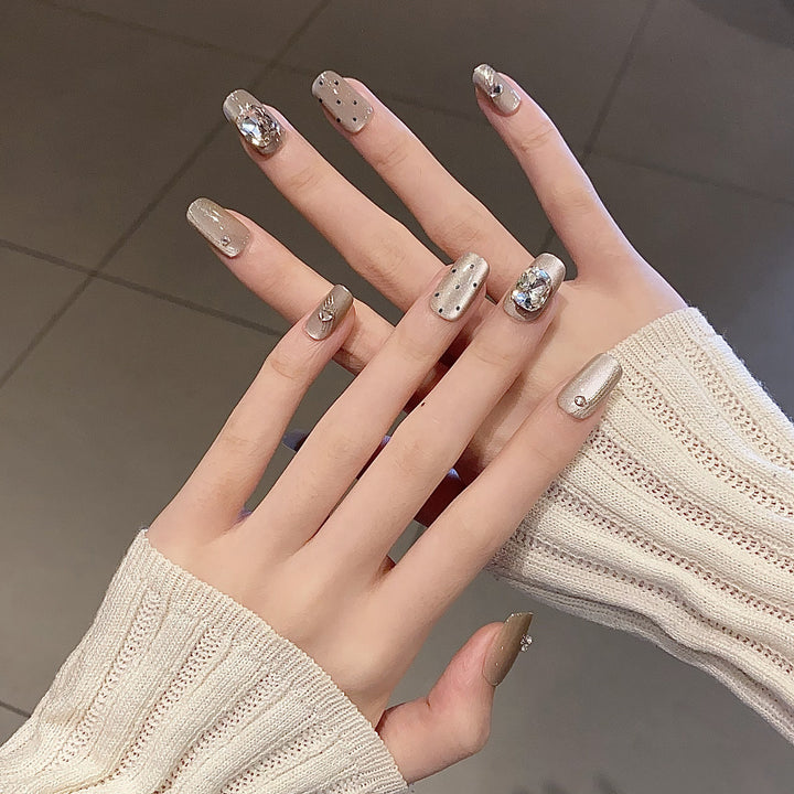 Themed Nail Art Press-On Nails with Cute Character and Bow Designs Bowlift